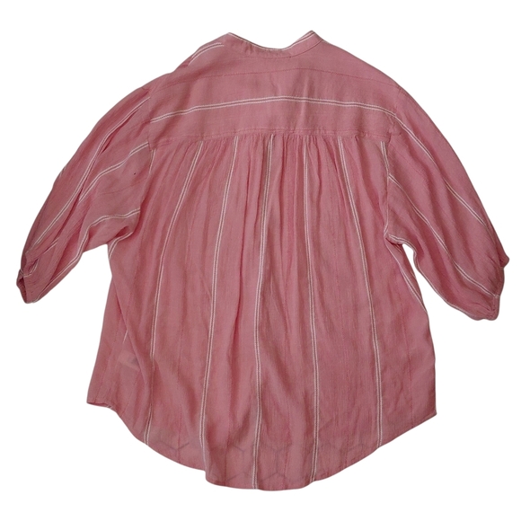 Joe Fresh Coral Button-Up Shirt - Picture 3 of 5